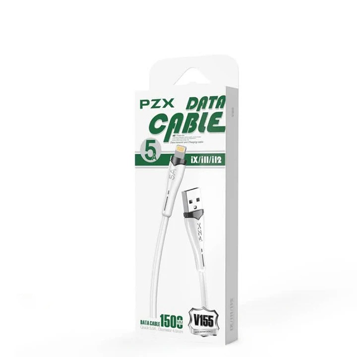 539fa91f6c34d23d0ff1dab0263b4999.jpg کابل شارژ USB به لایتنینگ پی زد ایکس مدل V155 - Image 1
