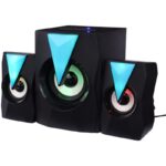 اسپیکر سه تکه بلوتوثی Prime مدل K9-2.1-BT به همراه ریموت کنترل