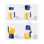 مخلوط کن قابل حمل مدل Juicer Bottle
