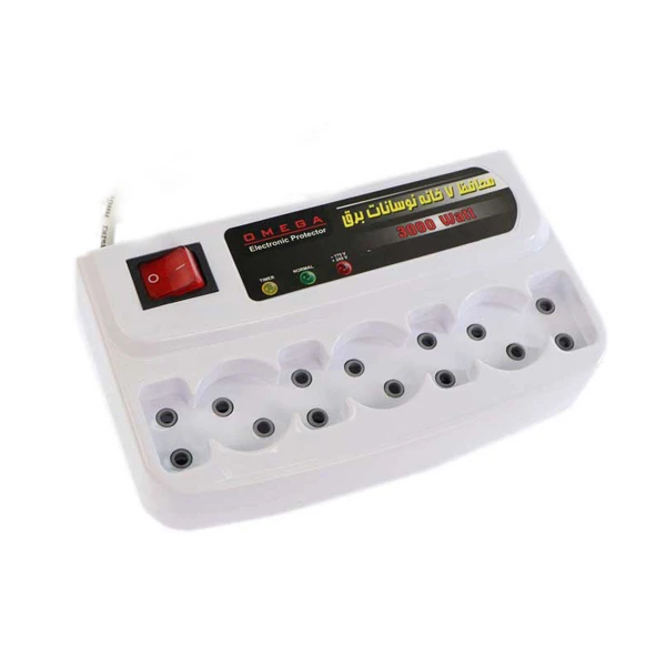d9bc7ba2cd4bd854d0654817b306215858107f8b_1627195383 محافظ برق آنالوگ امگا 7 خانه طول 3 متر - Image 1