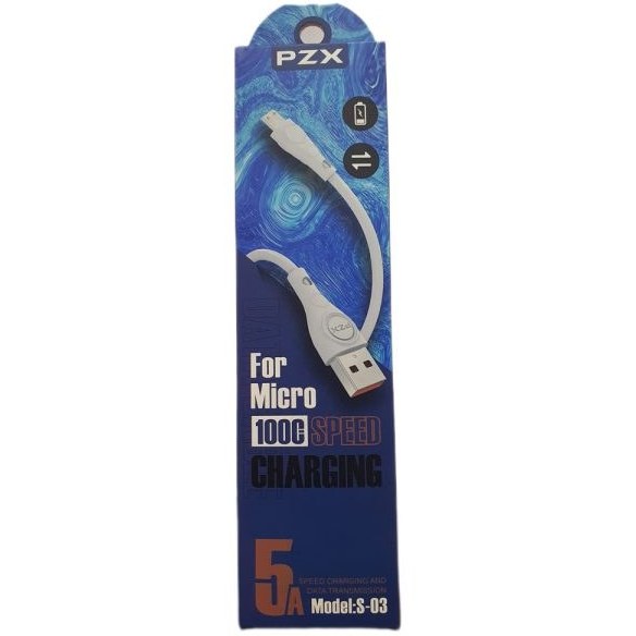 pQZSA6tVUgWgVwvY کابل شارژ میکرو PZX S03 - Image 1