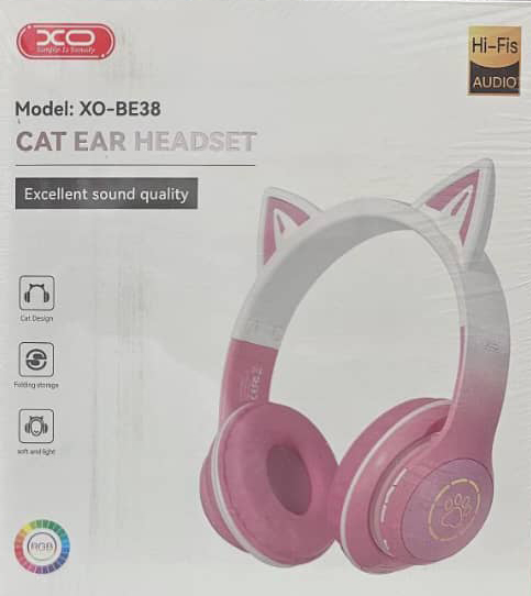 4882ecde-b3e4-4f8a-bc2b-111a301d6c83 هدفون فانتزی خرگوشی rgbدار XO-BE38
